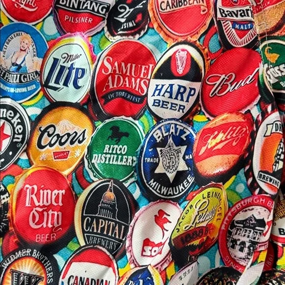 Colorful Logo Pattern Swim Trunks - Picture 2 of 7